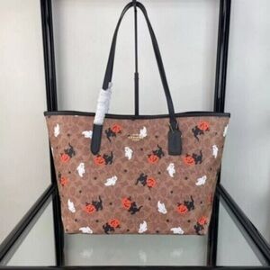 Coach Brown Halloween Tote Bag